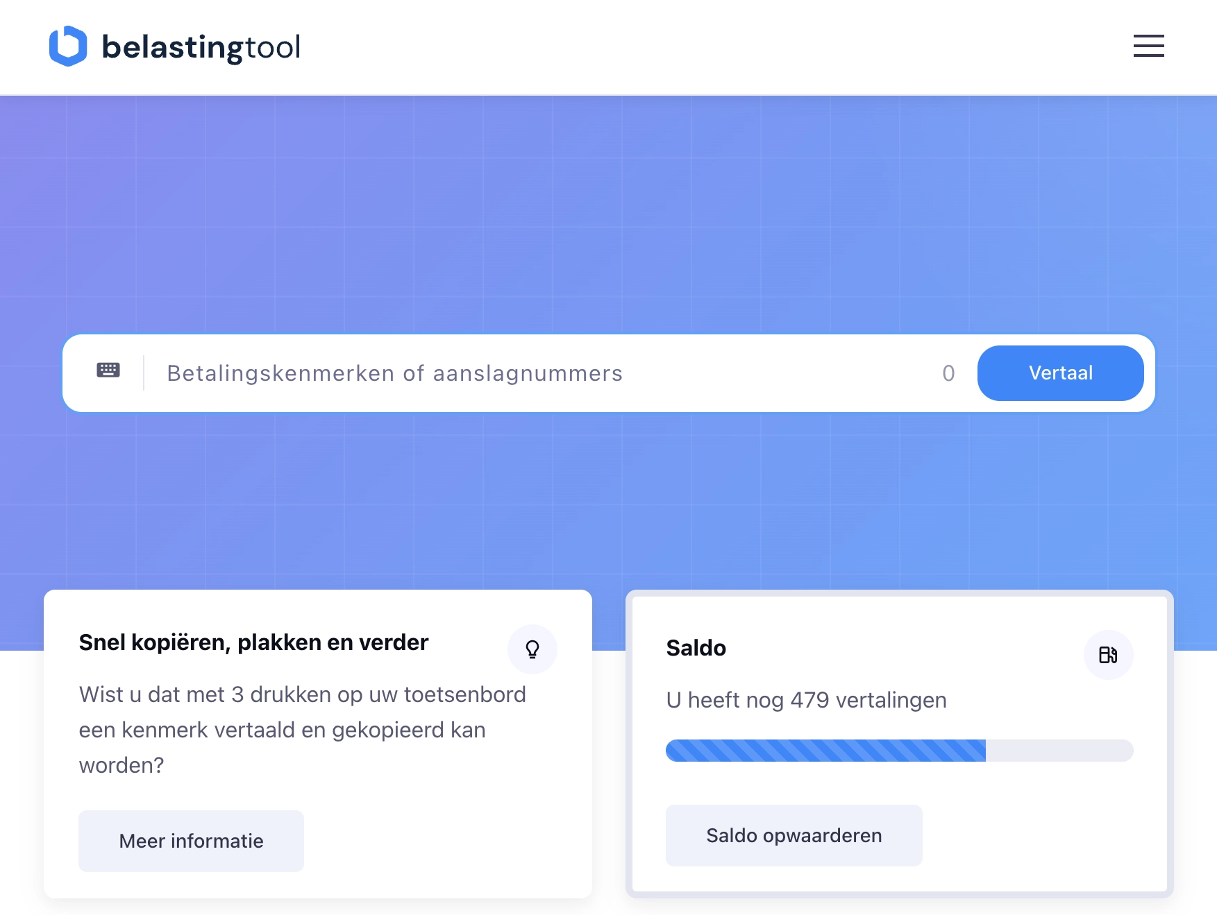 Belastingtool Application